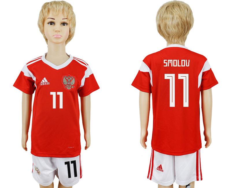 2018 World Cup Children football jersey RUSSIA CHIRLDREN #11 SMO